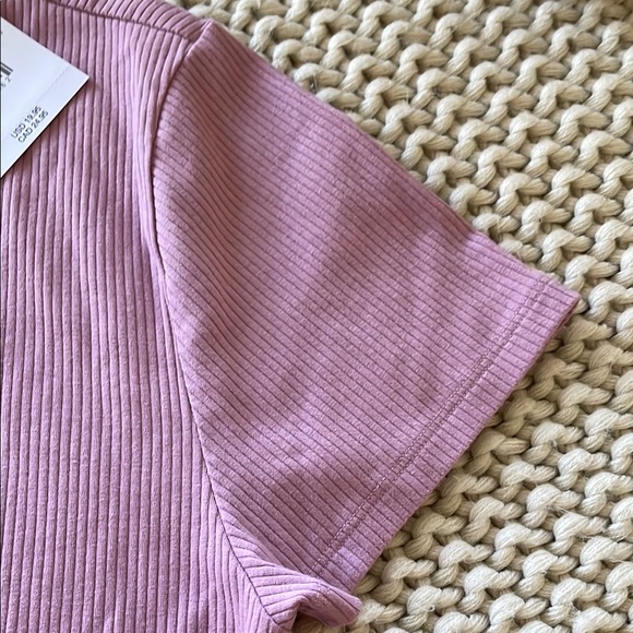 Pink Ribbed T-Shirt - Picture 5 of 8
